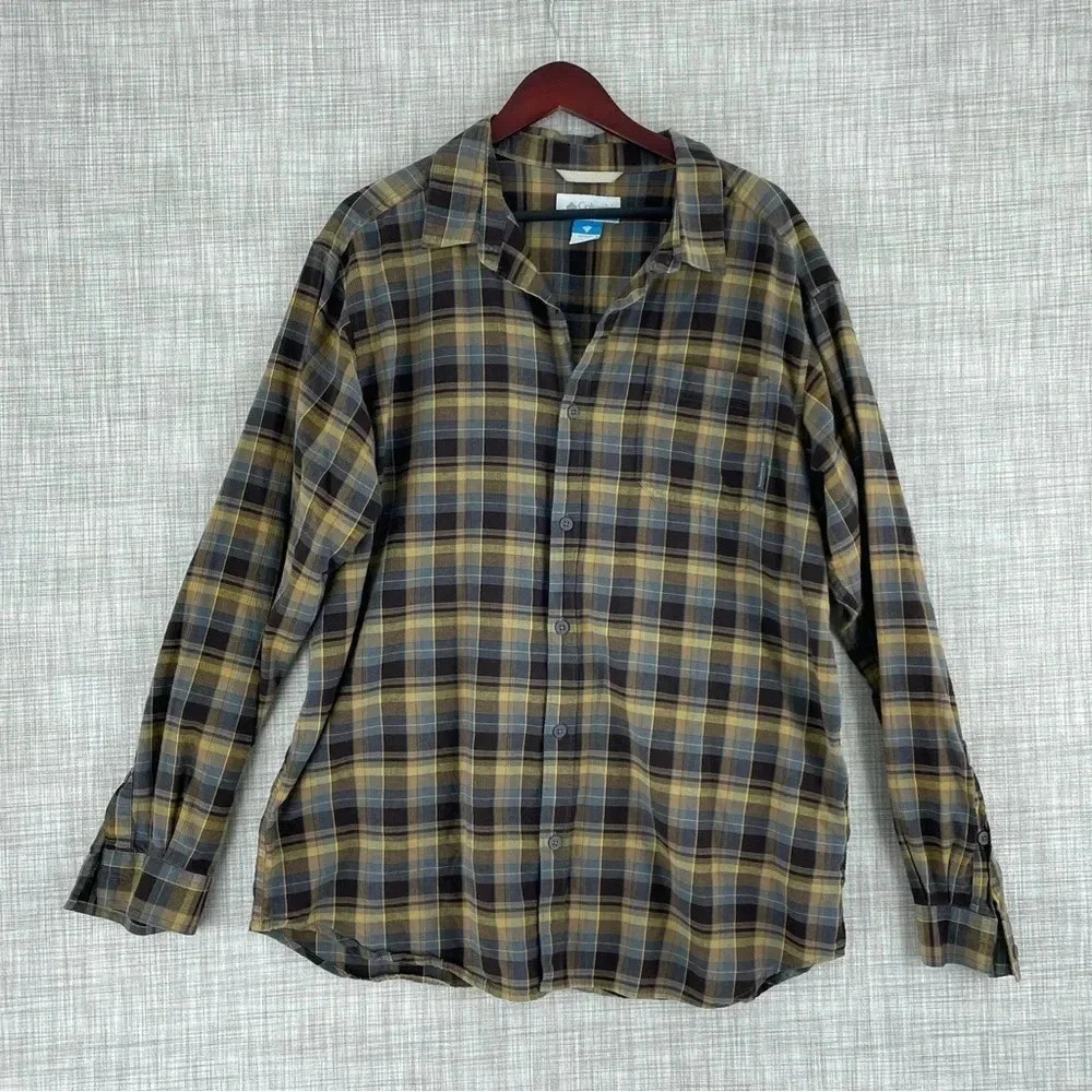 Columbia Mens Size XL Long Sleeve Button Down Shirt 2887